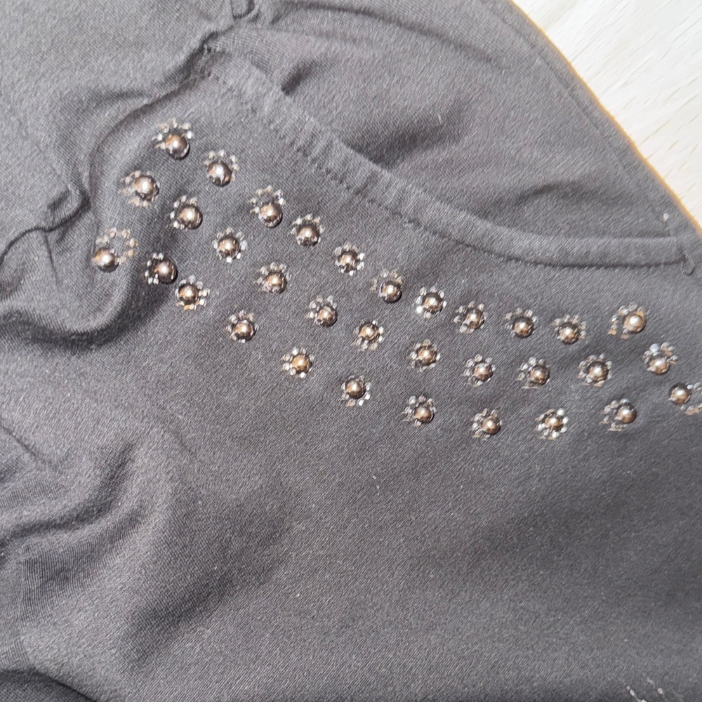 Black Studded T-Shirt and Pants Set - Picture 8 of 15